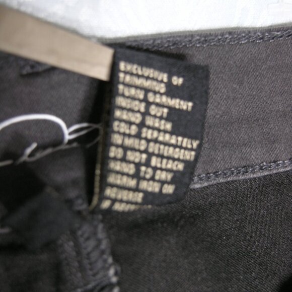 Diane Gilman Women's Dark Grey Jeans Size 12P with silver stud embellished - Picture 6 of 12